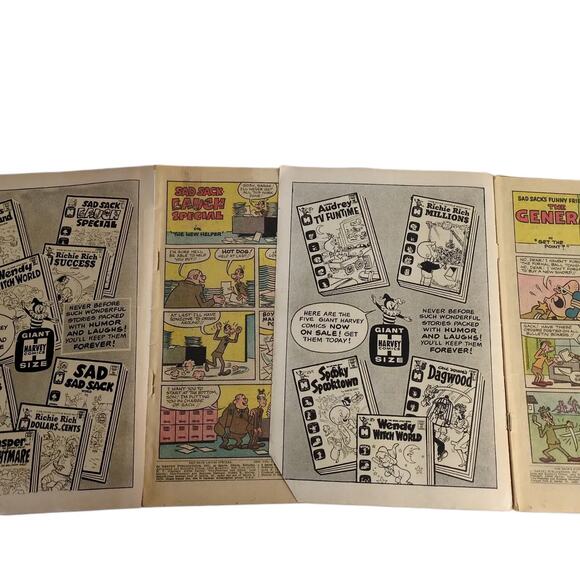 Harvey Comics Sad Sack 1964 Funny Friends, 1966 Laugh Special, Silver Age Books - Picture 4 of 6